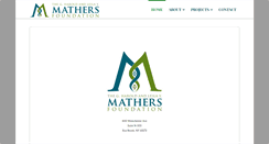 Desktop Screenshot of mathersfoundation.org